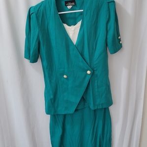 Alexis brand vintage 80s 2 piece women's suit dress inEUC. Size 7/8